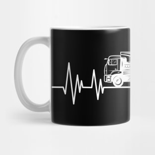 Dump Truck Driver  heartbeat Birthday dumptruck lover Mug